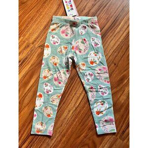 NWT Dot Dot Smile Leggings Easter Painted Eggs Floral Pattern 2T, 7